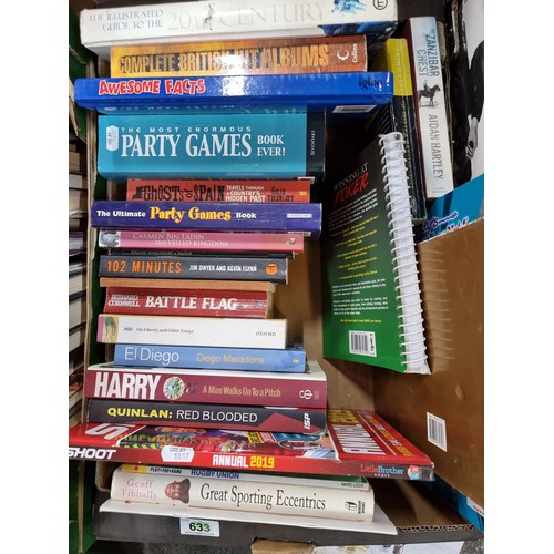 576 - Five crates of mixed antique, vintage and contemporary books. Great lot! Inc a box of antique books.