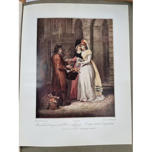 600 - Large folio book entitled 'Cries of London' by Francis Wheatley, R.A. (1747-1801). Including a compl... 