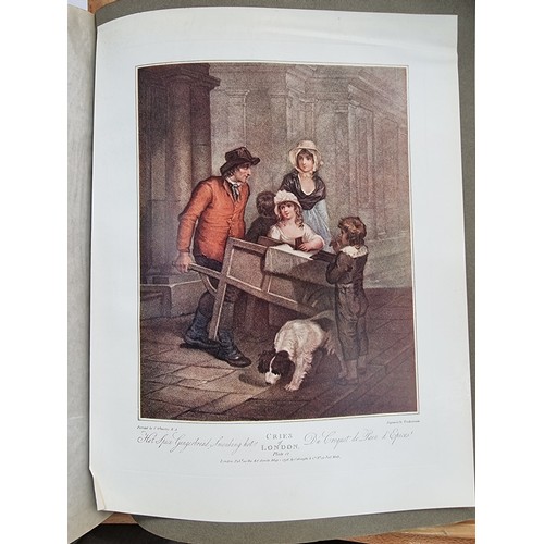 600 - Large folio book entitled 'Cries of London' by Francis Wheatley, R.A. (1747-1801). Including a compl... 