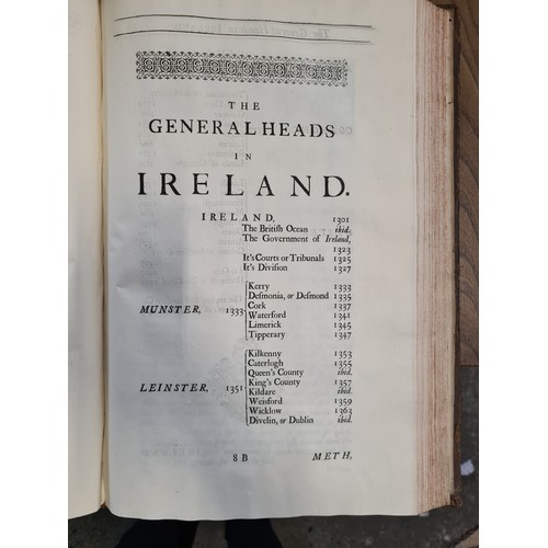 615 - Two very large antique folio books. 'Britannia: Or A Chorographical Description of Great Britain and... 