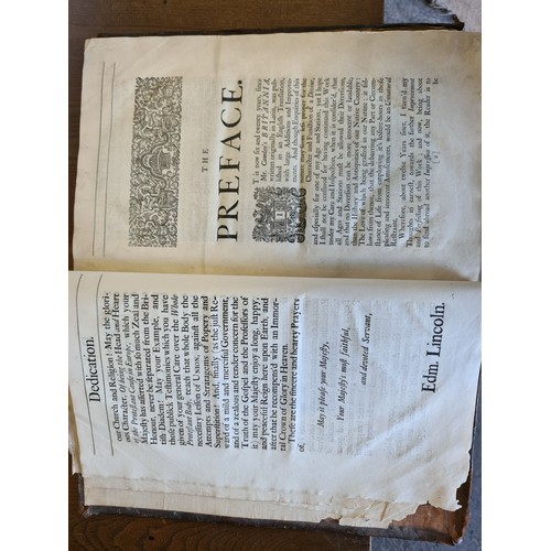 615 - Two very large antique folio books. 'Britannia: Or A Chorographical Description of Great Britain and... 