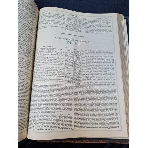 547 - Very large edition of the Holy Bible edited by the Rev. John Eadie D.D.L.L.D. Professor of Biblical ... 