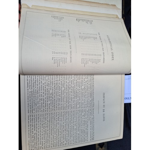 547 - Very large edition of the Holy Bible edited by the Rev. John Eadie D.D.L.L.D. Professor of Biblical ... 