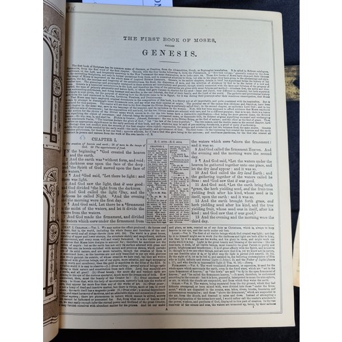 547 - Very large edition of the Holy Bible edited by the Rev. John Eadie D.D.L.L.D. Professor of Biblical ... 