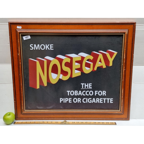 nosegay tobacco Large advertisement print for Nosegay Tobacco, 'the Tobacco for Pipe or  Cigarette'. Mm: 58cm x 71cm