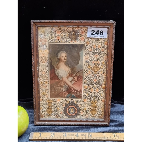 246 - An Antique Lithograph Reproduction of an 18th Century Painting of The French School Depicting a Youn... 