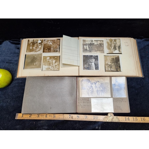 269 - 2 Antique Photo Albums with Family Photos and British Landscape Photos dating from 1907-1938.