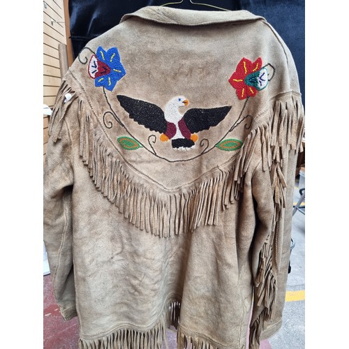 288 - Star Lot : A super Western style jacket worn in the 1992 movie 'Into the West', directed by Mike New... 