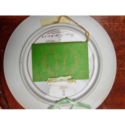 318 - 13 Decorative Plates Including A.K Kaiser W. Germany Fairy Tale Series and Royal Grafton Bone China.