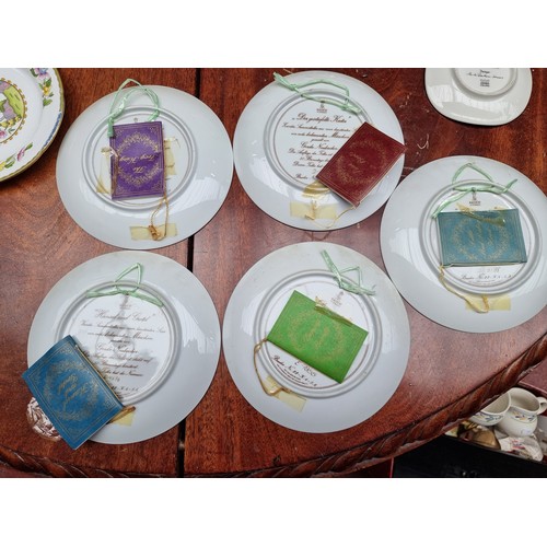 318 - 13 Decorative Plates Including A.K Kaiser W. Germany Fairy Tale Series and Royal Grafton Bone China.