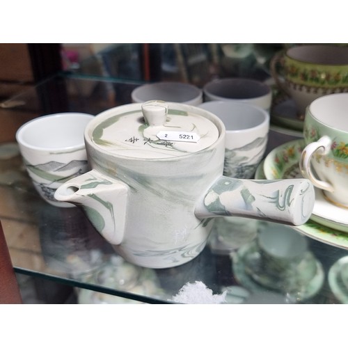 310 - A Stunning 13 Piece Royal Tara Fine Bone China Tea Set  and  a part Japanese tea set with tea pot.
