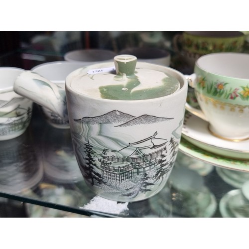 310 - A Stunning 13 Piece Royal Tara Fine Bone China Tea Set  and  a part Japanese tea set with tea pot.