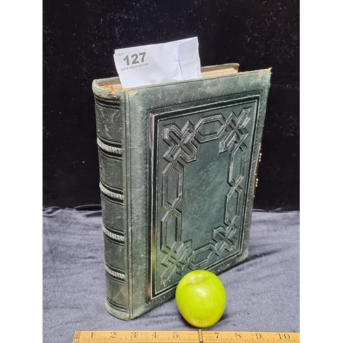 127 - A Lovely Large 19th Century Leather Bound 