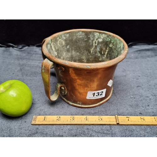 132 - An Antique rare 19th century or earlier Copper Jug with Double Handles