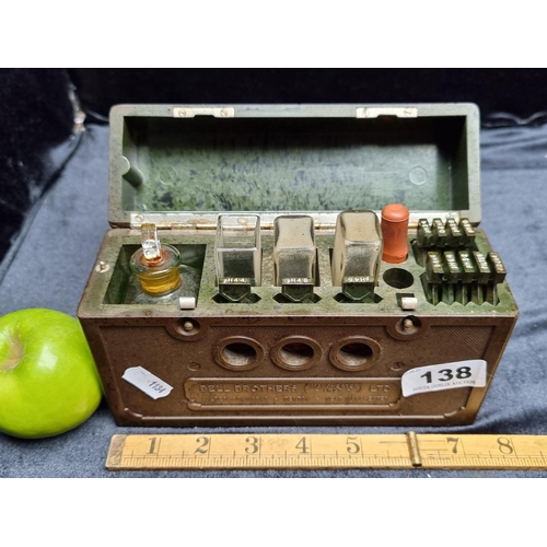 138 - A Vintage Bakeolite Bell Brothers Hydrovisor Water Treatment Kit, Very Interesting Lot.