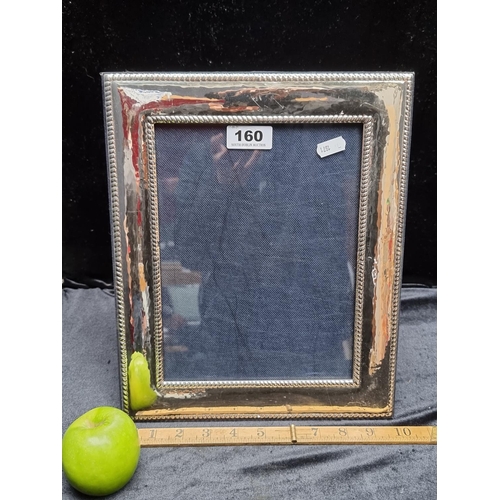 160 - A Lovely large 925 Sterling Silver Photo Frame.