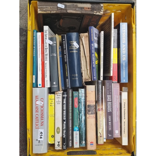 414 - A very large collection of books of Irish interest.