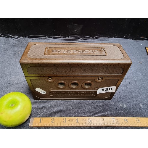 138 - A Vintage Bakeolite Bell Brothers Hydrovisor Water Treatment Kit, Very Interesting Lot.