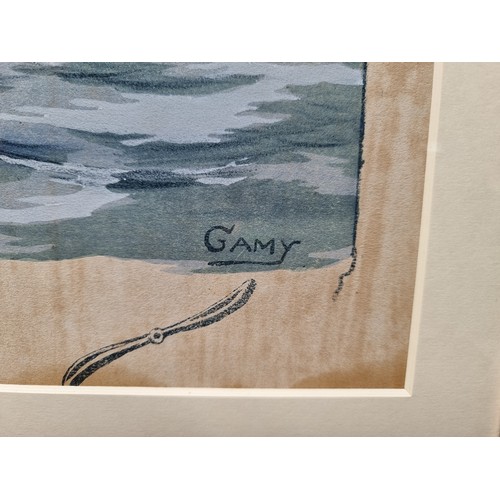 141 - Original large Gamy (Marguerite Montaut) lithograph in colours, 1912, printed by Mabileau & Co., Par... 