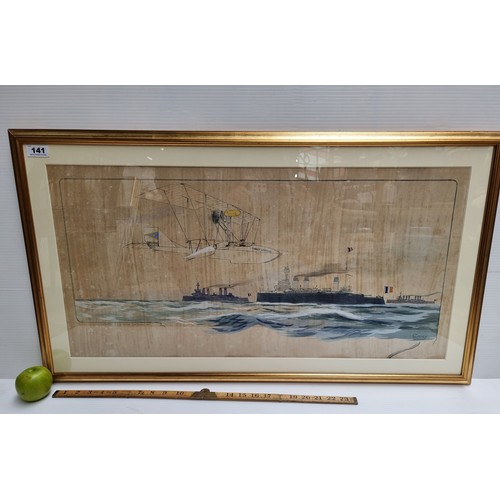 141 - Original large Gamy (Marguerite Montaut) lithograph in colours, 1912, printed by Mabileau & Co., Par... 