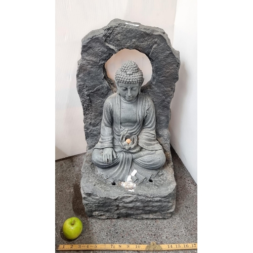 592 - A Seated Buddha Water Feature with Pump.