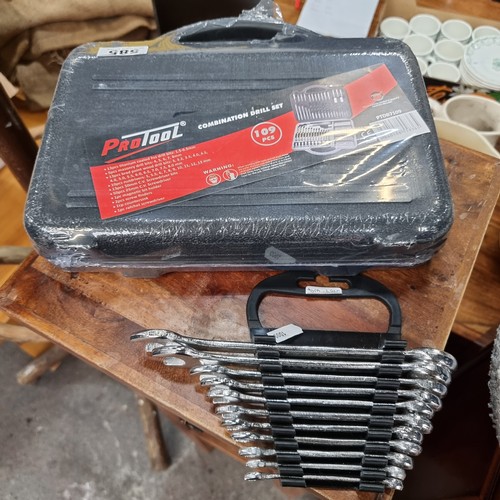 585 - A 109 piece Pro-Tool Combination Drill Set - Brand new in packaging. With a graduating 10 piece wren... 