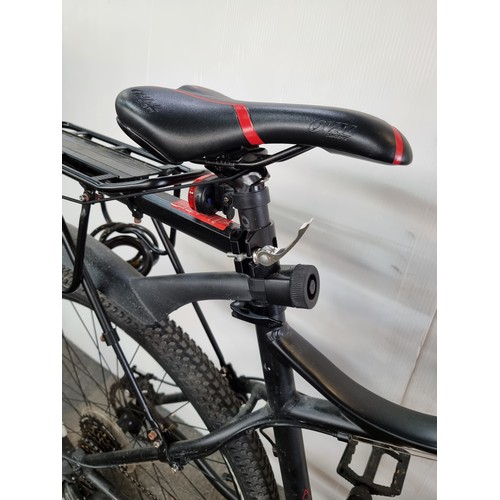580 - Star Lot : A Fuji Nevada 21 One.9 Hard Tail Full Suspension Mountain Bike, 2018 Black and Red Editio... 