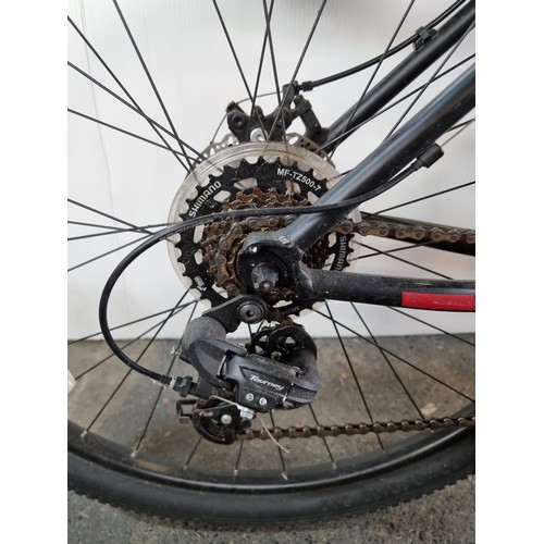 580 - Star Lot : A Fuji Nevada 21 One.9 Hard Tail Full Suspension Mountain Bike, 2018 Black and Red Editio... 