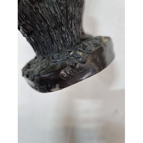 613 - A Bronze / Resin Sculpture of a Lady Signed A.Rynhart'92 on the Base.