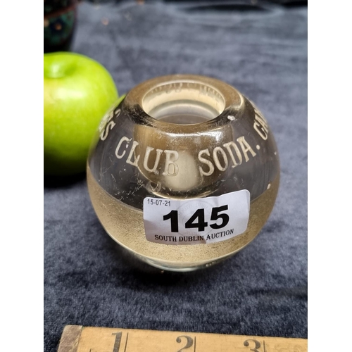 145 - An Antique Cantrell & Cochrane's Club Soda Match Striker. C.1900s