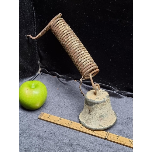 152 - A Victorian Shop Bell with Wonderful Patina. Interesting Lot.