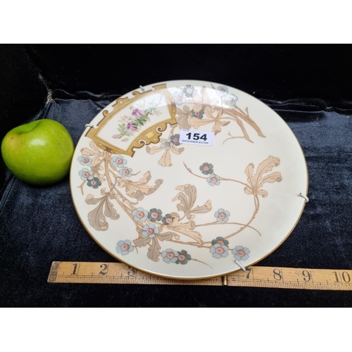 154 - A Decorative Royal Worcester Plate with Beautiful Floral Detail.