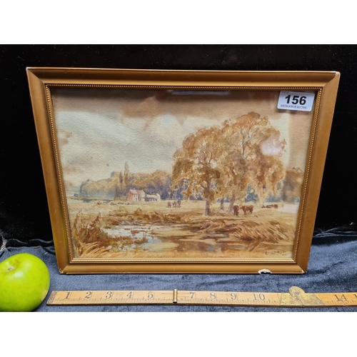 156 - An original watercolour depicting a Bucolic Scene by artist Llewelyn Lloyd (1879-1951). Signed, 