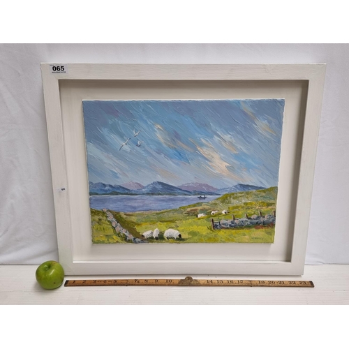 65 - Good sized original impasto oil on board of and Irish rural scene, signed bottom right A.D. Hurley. ... 