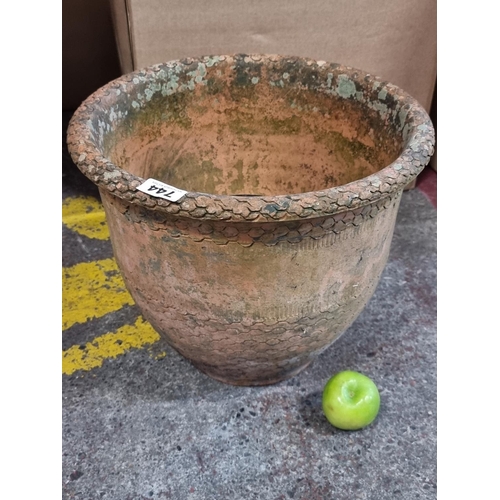 744 - A large Terracotta Plant Pot - with hole in base for drainage.