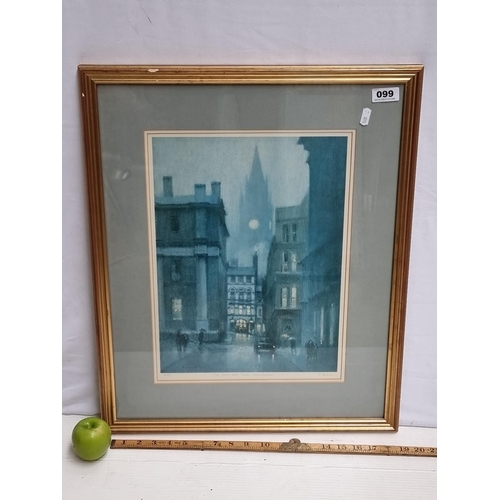 99 - Large limited edition print (37/50) entitiled 'The Town Hall Tavern, Manchester' signed by the artis... 