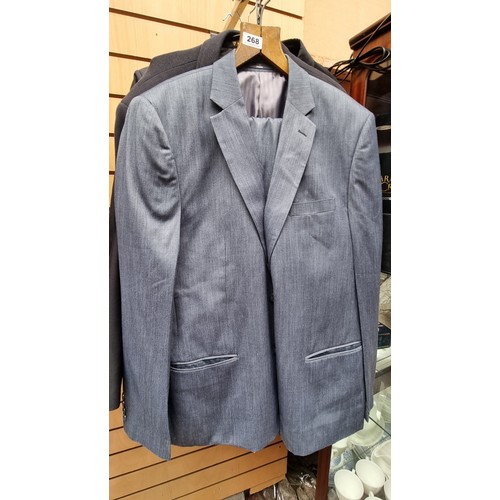 273 - 2 sports jackets and 6 two piece suits. Italian madevery fine quality wool in excellent condition. E... 