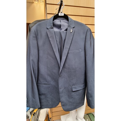 273 - 2 sports jackets and 6 two piece suits. Italian madevery fine quality wool in excellent condition. E... 