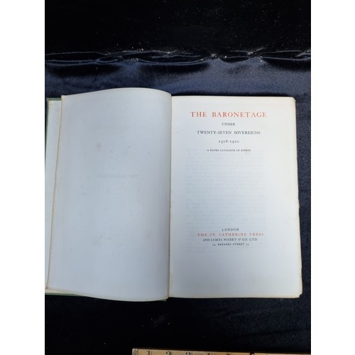 238 - Two books: 'Whitacker's Peerage, Baronetage, Knightage and Companionage', published 1922, and 'The B... 