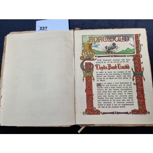 227 - A fabulous copy of the richly illustrated ''Lombard Street and Cornhill'' - Designed, Written and Il... 