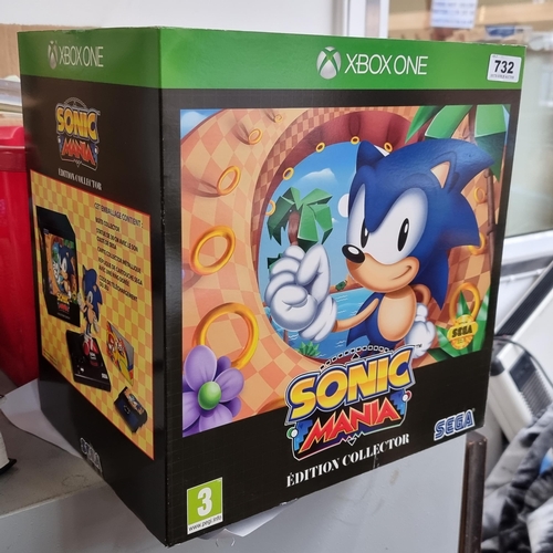 732 - A Sonic Mania Collectors Edition Xbox 1 set by SEGA. This is presented in its original box and in ex... 