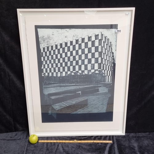 84 - very Large limited edition Intaglio Etching (11/20) entitled 'Docklands: Grand Canal Square', hand s... 