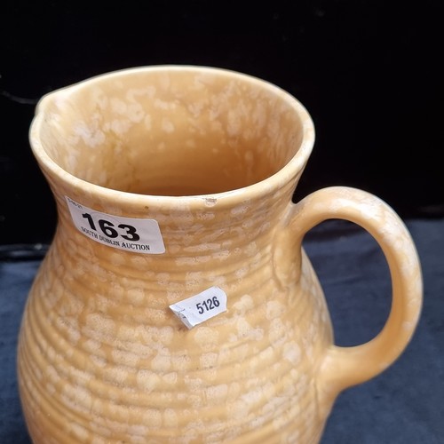 163 - A Price Brothers hand thrown  Stoneware Jug, With a Lovely Mottled Glaze.