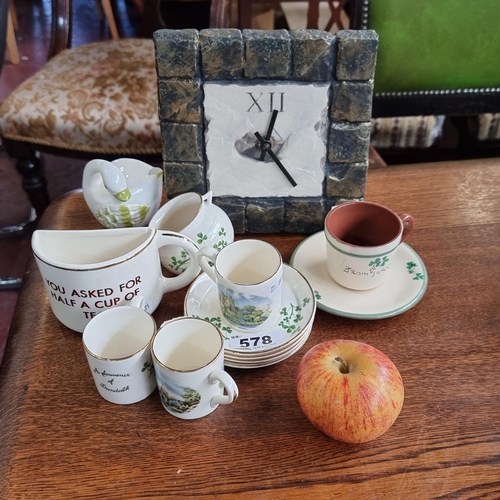 578 - A Selection of 13 Items Including 8 Arklow Pottery Souvenirs