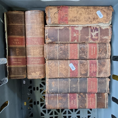 583 - A Collection of 8 Antique The General Stud Books, All leather bound. Great looking books.