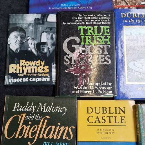 358 - 15 good books on Irish Interest Including a Stamp Album.