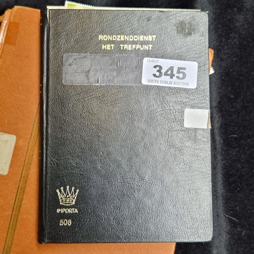 345 - 4 stamp albums, 2 big and two small, Full of stamps.