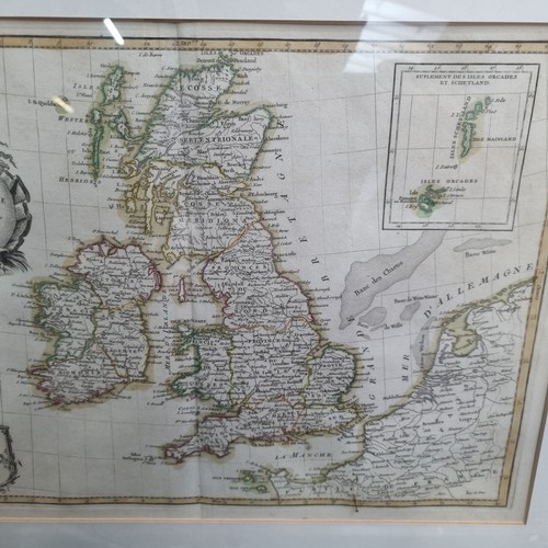 330 - A French antique map showing The British Isles (England, Scotland and Ireland.)Circa 1771.