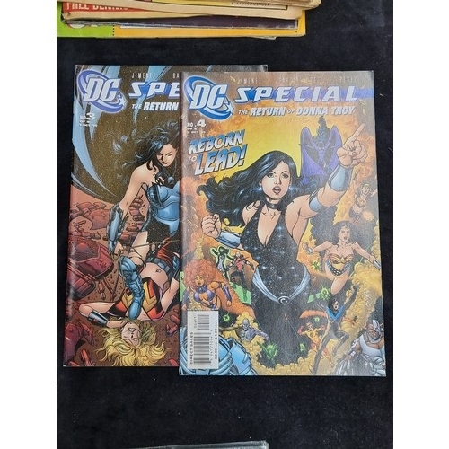 317 - A large collection of new/old stock DC comics featuring classics such as X-Men, Spiderman, Captain A... 