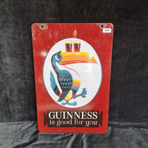 80 - Star Lot : Fabulous Circa 1950s / 1960s 100% original Guinness Enamel double sided sign. Guinness is... 